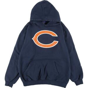 古着 リーボック Reebok NFL CHICAGO BEARS シカゴベアーズ スウェットプルオーバーパーカー メンズL /eaa266967 【LP2401】