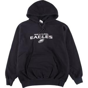 古着 TEAM APPAREL NFL PHILADELPHIA EAGLES フィラデルフィアイーグルス スウェットプルオーバーパーカー メンズXL /eaa264035 【LP2401】