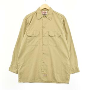 古着 ディッキーズ Dickies A LEGEND IN WORK 長袖 ワークシャツ メンズM /eaa287614 【LP2401】