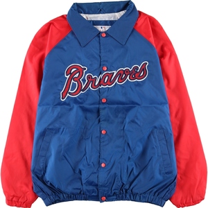 古着 G-III MLB ATLANTA BRAVES アトランタブレーブス コーチジャケット メンズL /eaa408060