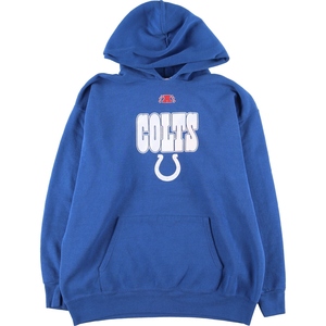 古着 NFL TEAM APPAREL NFL INDIANAPOLIS COLTS インディアナポリスコルツ スウェットプルオーバーパーカー メンズXL /eaa409348