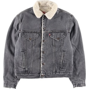 古着 80年代 リーバイス Levi's 70608-0259 ブラックデニムボアジャケット USA製 メンズM ヴィンテージ /evb004163