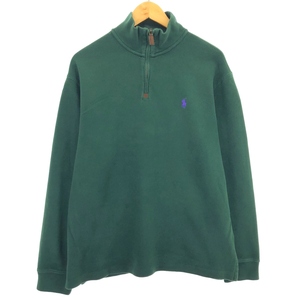 古着 ラルフローレン Ralph Lauren POLO RALPH LAUREN ハーフジップスウェットシャツ トレーナー メンズL /eaa409535