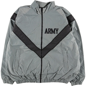 古着 00年代 米軍実品 U.S.ARMY IPFU トレーニングジャケット ナイロンジャケット USA製 LARGE/LONG メンズL /eaa412612