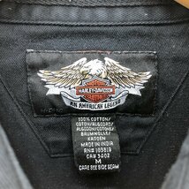 古着 ハーレーダビッドソン Harley-Davidson バックロゴ 長袖 ワークシャツ メンズM /eaa414310_画像3