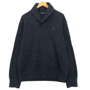 古着 ラルフローレン Ralph Lauren POLO RALPH LAUREN ショールカラー スウェットシャツ トレーナー メンズL /eaa415116