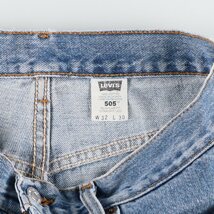 古着 90年代 リーバイス Levi's 505 REGULAR FIT STRAIGHT LEG テーパードデニムパンツ カナダ製 メンズw32 ヴィンテージ /eaa307646_画像4