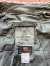 ◆中古◆90年代 米国製 アルファ ALPHA CWU 45 メンズ USA L Large 美品ですがダメージ２点あり_画像6