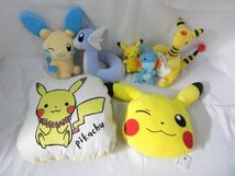 【同梱可】中古品 ホビー ポケモン ピカチュウ デンリュウ マイナン 他 ぬいぐるみ クッション グッズセット_画像1