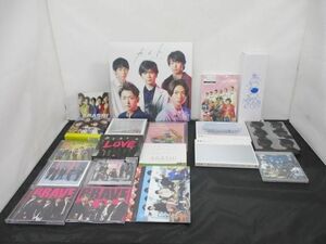 【中古品 同梱可】 ジャニーズ 嵐 V6 他 CD DVD ペンライト キーホルダー 等 グッズセット