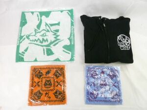 【同梱可】中古品 MAN WITH A MISSION 10TH ANNIVERSARY RAT＆WOLF 他 パーカー ミニタオル 4点 グッズセット