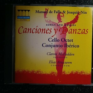 a（輸入盤）ホアキン・ニン　ビリャンシーコ　ファリャ　歌と舞曲　Joaquin Nin Falla Songs and Dances McFadden Arizcuren