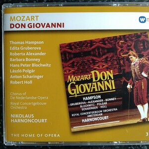 a（未開封 3CD）アーノンクール　モーツァルト　ドン・ジョヴァンニ　グルベローヴァ　ハンプソン　Harnoncourt Mozart Don Giovanni