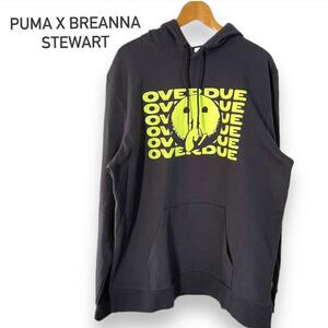 【完売品 PUMA x ブレアナ・ステュアート コラボ パーカー XXL 黒 プーマ ブレアナステュアート アメリカ限定 Overdue メンズ レディース