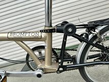 『BROMPTON ブロンプトン』台湾製 内装3段 折り畳み自転車 折畳 パーツ交換有り 収納バッグ BROOKS ブルックス サドル saddle_画像5