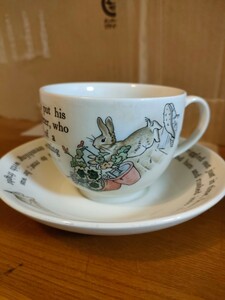 ★美品　ピーターラビット　カップ&ソーサー　ウェッジウッド　WEDGWOOD　旧刻印　貴重