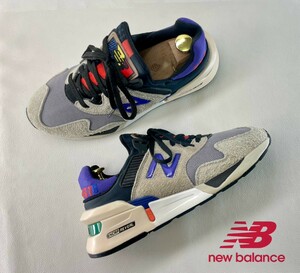  name machine ..! impact. collection!.16500 jpy!90's reissue! New balance [MS997/ENCAP-REVEAL] high class low cut sneakers! ash black purple 25cm/US7/D