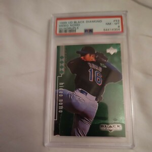 超激レア 1998 UD Black Diamond HideoNomo 野茂英雄 SSP Quadruple ＃53 Mets MLB レジェンド HOF(日本)スーパースター PSA8世界最高評価