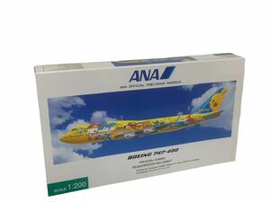 全日空商事 ANA 1/200 ボーイング 747-400 ピカチュウジャンボ 飛行機 インテリア 置物 ポケモン 全日本空輸