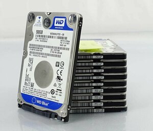 レターパック 10個セット WD WD5000LPCX-08 500GB HDD 2.5インチ/SATA/データ消去 ハードディスク Western digital S012206