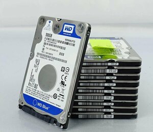 レターパック 10個セット WD WD5000LPCX 500GB HDD 2.5インチ/SATA/データ消去 ハードディスク Western digital S012205