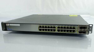 初期化済 Cisco Catalyst Series 3750-E シリーズ WS-C3750E-24TD-S V04 イーサネット スイッチ シスコ ラック switch S012304