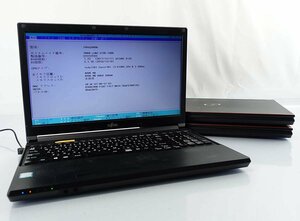 OS無し訳あり含 3台set AC付 富士通 A576/R A576/N A579/CX/Core i3 6100U 8145U i5 6300U/メモリ4GB/HDD無/ノート PC fujitsu S011509K