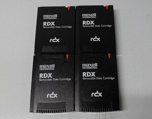4個セット レターパックプラス 中古 Maxell RDX/500 RDXデータカートリッジ 500GB マクセル hitachi データ テープ サーバー PC S012906