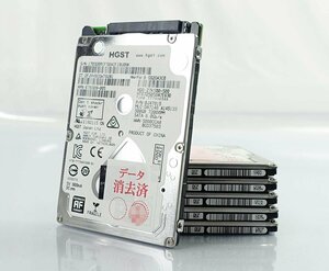 クリックポスト 6個セット HGST HTS725050A7E630 500GB HDD 2.5インチ/SATA/日立 ハードディスク S011007