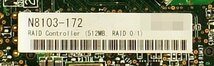 【2個セット】ジャンク NEC N8103-172 512MB LowProfile RAIDコントローラ レターパック可 F013001_画像2