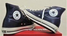 ★2023春夏★CONVERSE ALL STAR (R) OLIVE GREEN LEATHER HI（コンバース　オールスター(R)オリーブ　グリーンレザー）ディープシー27.5_画像6