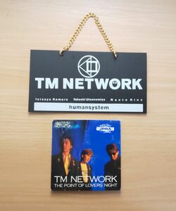 TM NETWORK humansystem ネームプレート インテリア レトロ ミュージシャングッズ