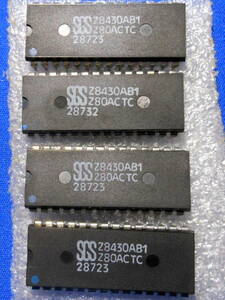 集積回路 SGS Z8430AB1 米軍補修用放出品 4個 240108-10