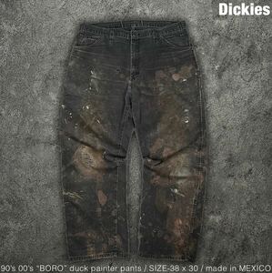 Dickies 90s 00s ビンテージ ボロ ダック ペインターパンツ ペンキ リペア ディッキーズ