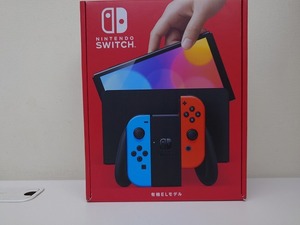 新品 任天堂 ニンテンドースイッチ Nitendoswitch 有機ELモデル レッド/ブルー HEG-S-KABAA 家電量販店の印有(日付なし)