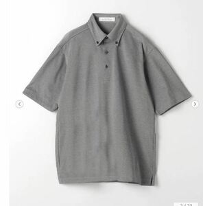  new goods UNITEDARROWS( United Arrows ) green lable DUADRYCLEAN birz Aibo tongue down II polo-shirt -. water speed .* anti-bacterial - short sleeves gray XL