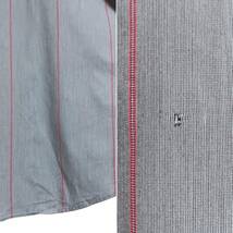 ParkStreet 半袖ワークシャツ size 17.5 オーバーサイズ グレー ゆうパケットポスト可 胸 背中 刺繍 Coca・Cola 古着 洗濯 プレス済 ｂ33_画像10