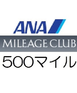 全日空ANA500マイル　希望の口座へ加算