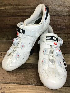 HL094 シディ SIDI WIRE CARBON ビンディングシューズ スピードプレイ 白 EU43 1/2 ※傷