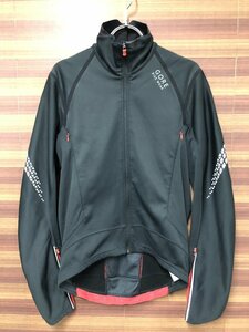 HL857 ゴアバイクウェア GORE BIKE WEAR 長袖 サイクルジャージ 裏起毛 WINDSTOPPER 黒 M