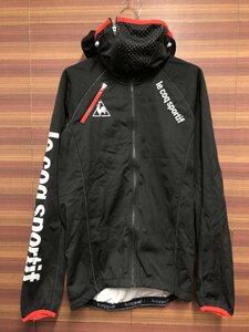 HM074 ルコックスポルティフ le coq sportif 半袖 サイクルジャージ 黒 M 裏起毛