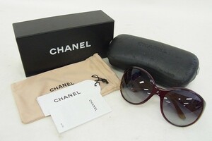 U352-N29-2509 CHANEL シャネル 6013-B 61□18 125 サングラス 現状品⑧