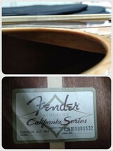 Fender フェンダー アコースティックギター カリフォルニアシリーズ SONORAN SCE NAT エレアコ トップ単板 音出し確認済み美品_画像3