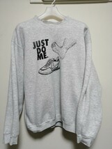 レア!90s米国製ビンテージ『ブートレッグ JUST DO ME ナイキ パロディ スウェット』★ NIKE エロ FUCK シュプリーム SEX_画像2