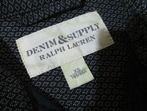 絶版■ 希少品　即決　ラルフローレン　総柄　ネイティブ柄　長袖シャツ　DENIM＆SUPPLY　POLO RALPH LAUREN　紺　オルテガ　ネイビー　XS_画像7