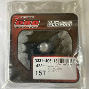 DRC フロントスプロケット セロー225 ブロンコTTR125 TT-R125 15T D331-406-15 新品