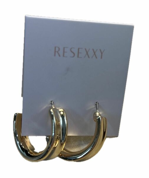 RESEXXY / ワイドフープピアス(M94)99C / ゴールド / F 