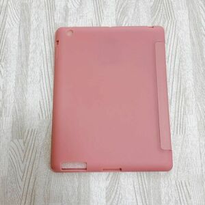 iPad 2/3/4 ケース 超薄型 超軽量 ソフトスマートカバー ピンク