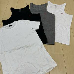 《新品/正規品》総額11,770円 DIESEL ディーゼル メンズ M.L.XLサイズ 4点セット アンダーウェア ノースリーブ Tシャツ