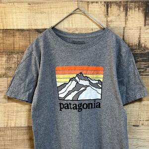 patagonia パタゴニア　半袖Tシャツ　マウンテンプリント　キッズ　子供服　サイズXL